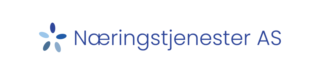 Næringstjenester AS sin logo i blå/mørk utgave.